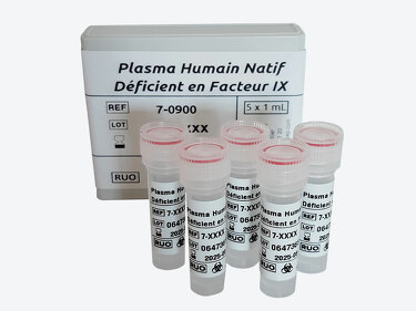 PLASMA HEMOPHILE B FACTEUR IX <1%